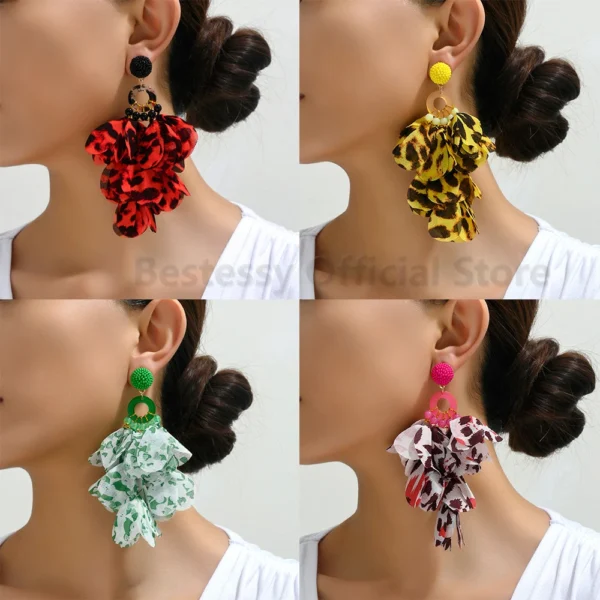 S9ad5d3a512624397929b2e145a599e6fb.webp Radiant Blooms Floral Statement Earrings with Layered Petals