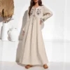 Butterfly Embroidered Boho Maxi Dress