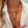 Sa0957daabe1d4e47a50725bd8b6127aaB.webp Divine Wanderer Layered Charm Necklace Set