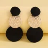 Sa0f271b7d13f477f879cea6cd4a9a0e4S.webp Bold Geometry Textured Geometric Drop Earrings