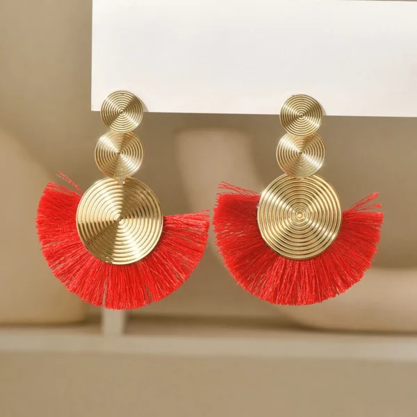Sa7521fe9b15a4a51933cc6daec06dc9fp.webp Radiant Sunburst Tassel Statement Earrings