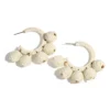 Sa8ca573d1b7e4ab1bd065ce5829764ea0.webp Clustered raffia bobble hoop earrings in natural ivory