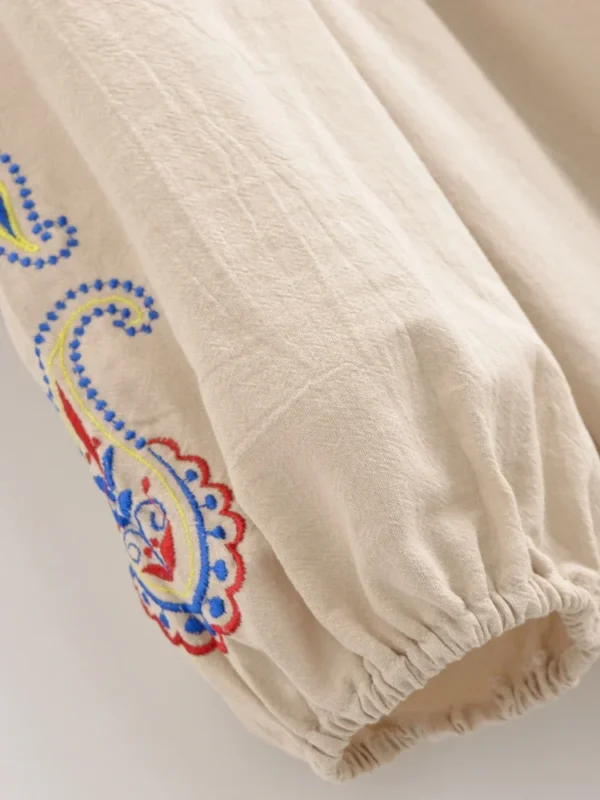 Willow Embroidered Boho Maxi Dress