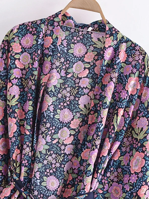 Saec987ae19164edb8d251ee0f8cb205cV.webp Sunkissed Dreams Floral Kimono Robe with Belt Tie