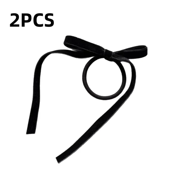 Sb156b5e602b64cdfaa6084ac25dbbb59v.webp Romantic Black Velvet Bow Hair Ties