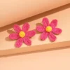 Sb1af188f78dd4ffe8f759dd43d3d69f8J.webp Petal Whisper Handmade Flower Statement Earrings
