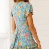 Summertime Flirt Floral Wrap Dress with Tie Waist