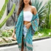 Sb616ee288aff4f14a168dcbe5d15a6bbu.webp Turquoise Floral Wide-Sleeve Kimono Cover-up
