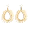 Sb6fd7b4224ea491eb4f43e82171867eez.webp Wide teardrop raffia earrings with soft fringed edges