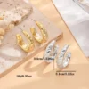 Sb902ac1154dc47b186cfe088603eba6aP.webp Irregular Crinkle Studs - Hammered Silver and Gold Earrings