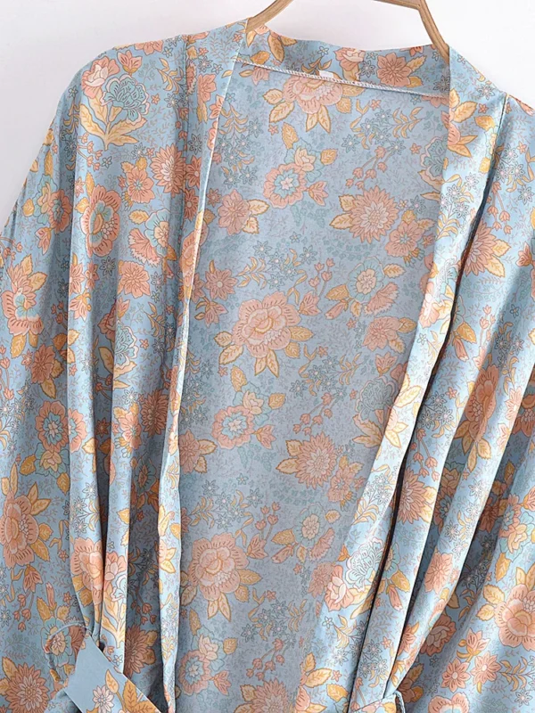 Sbb97d5bd935942318d95b6824df9816fJ.webp Sunkissed Dreams Floral Kimono Robe with Belt Tie