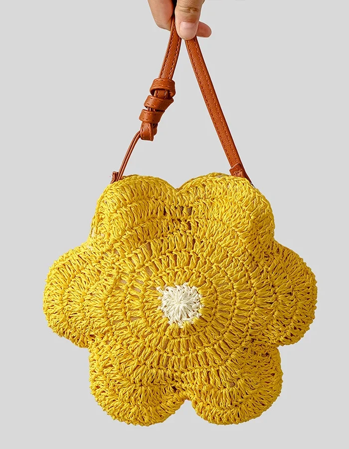 Artisan Petal Handwoven Bag