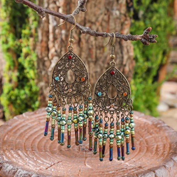 Sc24b57f3223e4fa3998f70cb81897863a.webp Dream Big Boho Earrings with Cascading Beads and Leaf Accents
