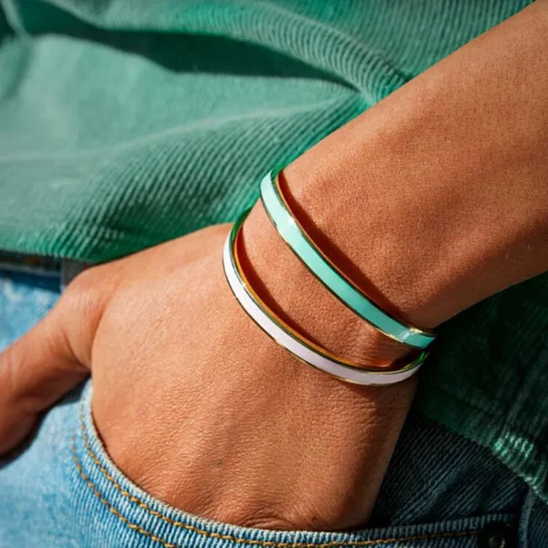 Sc3ef9f12804b407596a24894bbd0655eP.webp Vibrant Groove Colorful Enamel Bangle Bracelets Slip-On Style