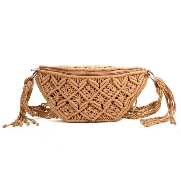 Sc3f93052da1144b684ba9aed3e7f6d59h.webp Desert Rhythm Handwoven Macramé Boho Crossbody Bag