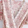 Summertime Flirt Floral Wrap Dress with Tie Waist