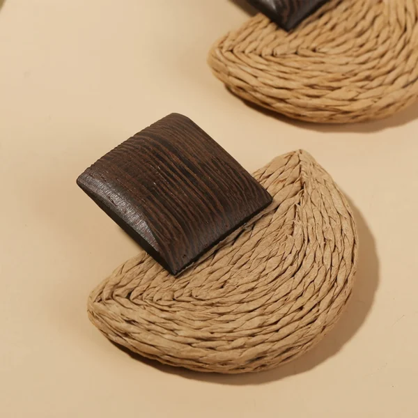 Sc6f0d835ab1447c4ba718462db6fd590d.webp Sojourn Woven Square Top Boho Rattan Earrings