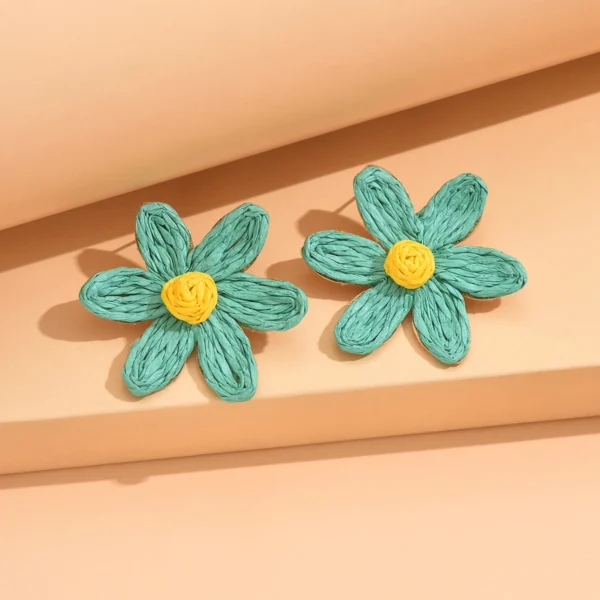 Sc6f66867cac14adfb4b3820af80f57d02.webp Petal Whisper Handmade Flower Statement Earrings