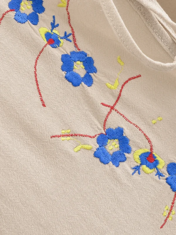 Willow Embroidered Boho Maxi Dress
