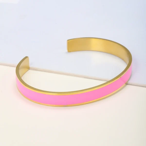 Scf176624f3f64dff8177532fc98aaa85W.webp Vibrant Groove Colorful Enamel Bangle Bracelets Slip-On Style