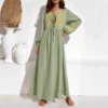 Willow Embroidered Boho Maxi Dress
