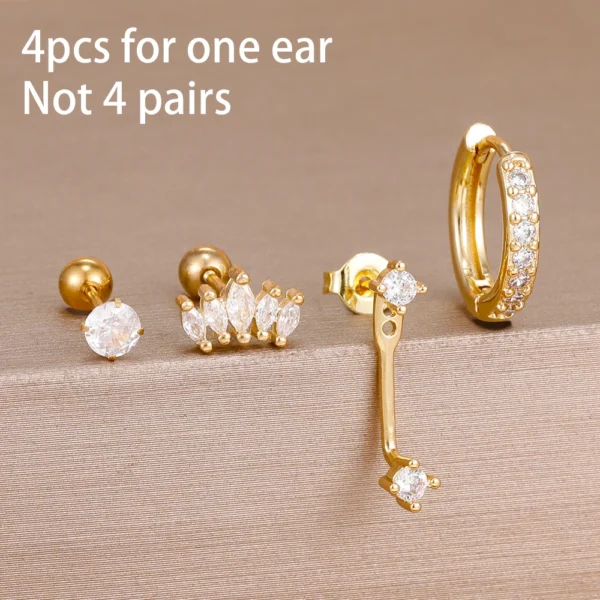 Sd15eda2188b647349fd10704cbc18c8dd.webp Festive Glint Earring Set 4pcs with Crystal Accents – Spirit & Rebel