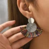 Sd3f617e3627b409880db1b0da47cf409n.webp Celestial Fan Tassel Earrings