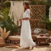 Sd4a129f7dfbc41e59ea9d995208c7324p.webp Dreamweaver White Bohemian Lace Maxi Dress with Sheer Overlay