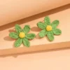 Sd4c04aa8e0b8402b9c4a5bbc2b116a8dk.webp Petal Whisper Handmade Flower Statement Earrings