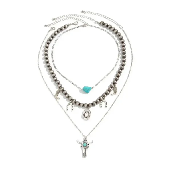 Sd970bc63766d452091ccb532329f85fdR.webp Santa Fe Layers Boho Layered Necklace with Charms