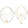 Sdaa74d1252b546a9978e3187bec9ecebD.webp Celestial Traveler Layered Necklace Set