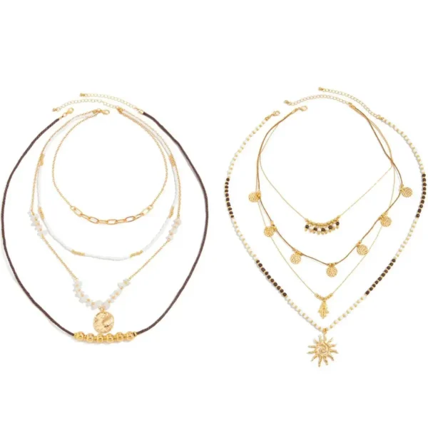 Sdaa74d1252b546a9978e3187bec9ecebD.webp Celestial Traveler Layered Necklace Set
