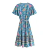 Summertime Flirt Floral Wrap Dress with Tie Waist