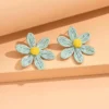 Sdb4f319b77e943d28cc5ef1c88b08656C.webp Petal Whisper Handmade Flower Statement Earrings