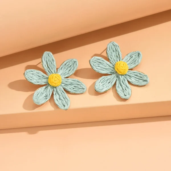 Sdb4f319b77e943d28cc5ef1c88b08656C.webp Petal Whisper Handmade Flower Statement Earrings