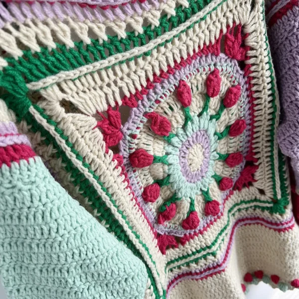 Sdce9cdfa11a44076844342cc9ba67b93G.webp The Nomad Atelier Handmade Crochet Boho Cardigan