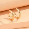 Se2a641021afb4823aeb6131cef7fee69K.webp Irregular Crinkle Studs - Hammered Silver and Gold Earrings