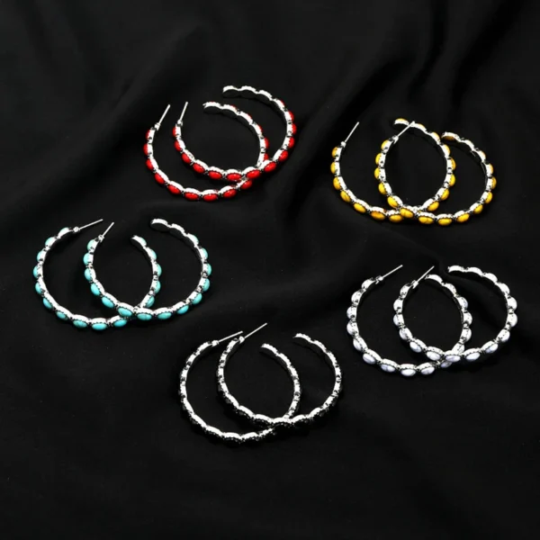Se2fed97a4e464b8098199e4f121ff6dfm.webp Western Chic Stone Hoop Statement Earrings