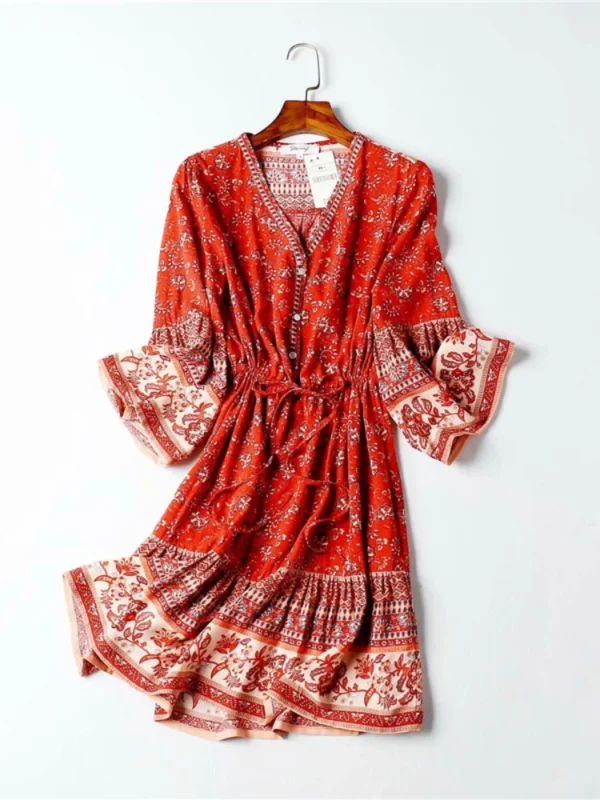 Se528f4134a9442c494de6044689645fep.webp Lavender Trail Boho Bell Sleeve Mini Dress