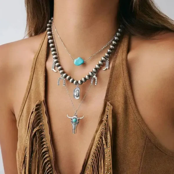 Se6aedf173c194ac7aebc67f566f93650F.webp Santa Fe Layers Boho Layered Necklace with Charms