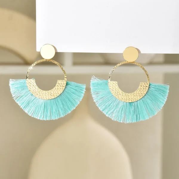Se9db4d20c259442eaf2b810b913a8f31g.webp Festival Spirit Fringe Hoop Earrings with Gold Accents