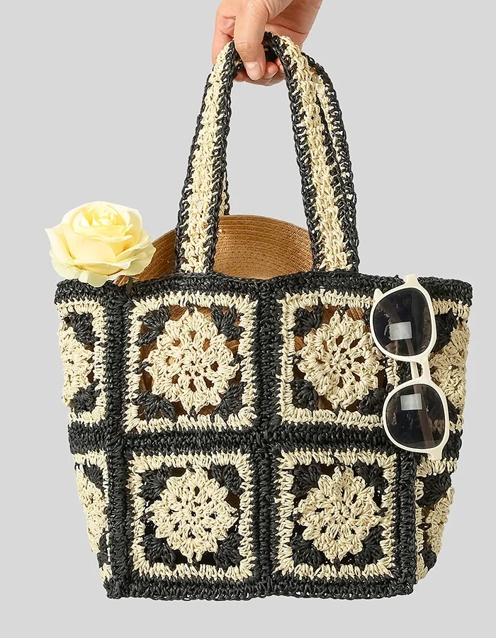 The Palma Straw Tote Heritage Bag