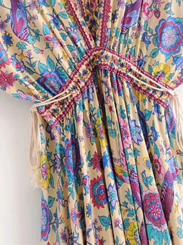 See672956abab4ac5a79673ddd1738115w.webp Sundara Bloom Boho Kaftan Maxi Dress