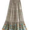 Sf063dec1cedd4688a6e1d424928a79b3I.webp Harmony Flows Bohemian Floral Maxi Skirt with Tiered Design