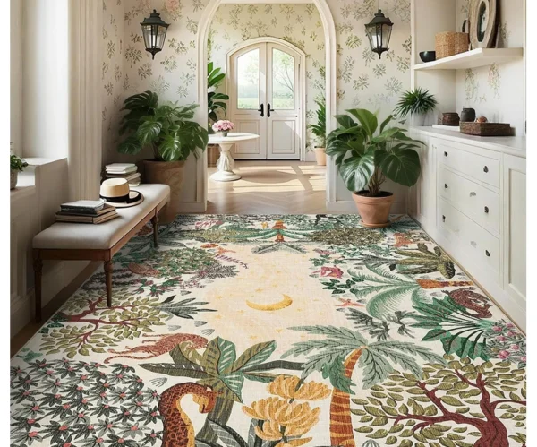 Sf1f43e178349468291537a85908ffaac8.webp Midnight Jungle Reverie Boho Rug