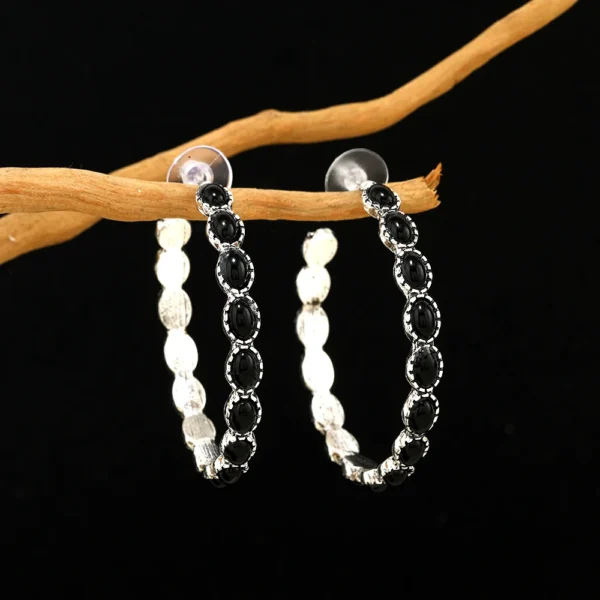 Sf549cf71d00e4b8f819f3335fd3a0ee0g.webp Western Chic Stone Hoop Statement Earrings
