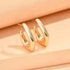 Sf8a24be99c964dc79a271fa5805973e3S.webp Irregular Crinkle Studs - Hammered Silver and Gold Earrings