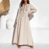 Willow Embroidered Boho Maxi Dress