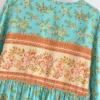 Sfb5118f7b862476f9437bbfadd0ff8c7j.webp Wilderness Boho Floral Bohemian Dress with Tassels and Tie-Front
