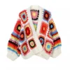 Sfd1baf07c83f4b26891bec0e8fe492c1t.webp Boho Rhapsody Open-Front Bohemian Crochet Cardigan